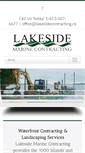 Mobile Screenshot of lakesidecontracting.ca